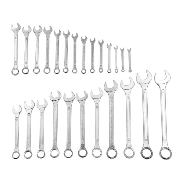 KLUCZE PŁASKO-OCZKOWE 6-32 MM, ZESTAW 25 SZT. ETUI 51650