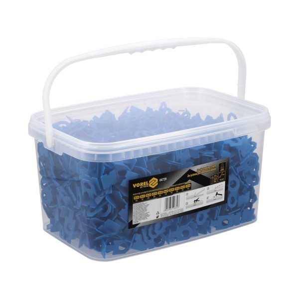 KLIPSY DO SYSTEMU POZIOMOWANIA PŁYTEK 2MM 900SZT 04729