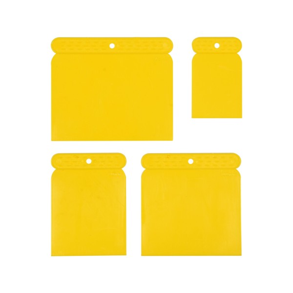 SZPACHLE JAPOŃSKIE PLASTIKOWE 4SZT. 50, 73, 98, 118MM 05950