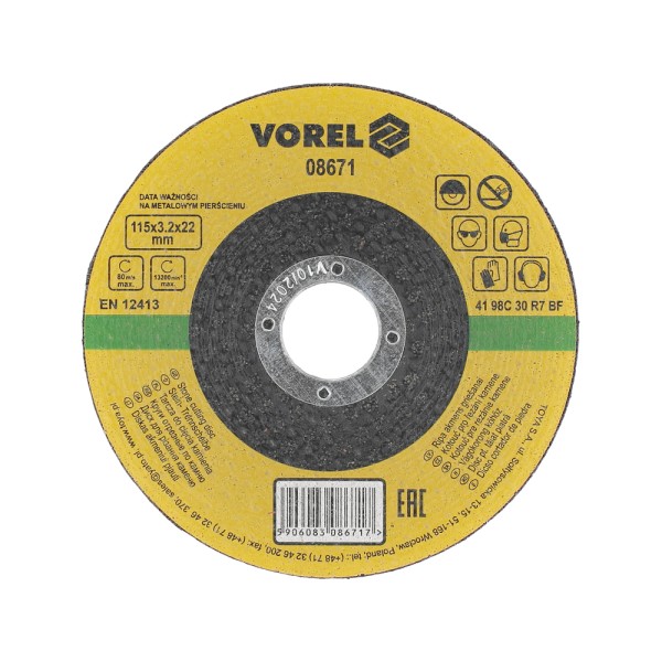 TARCZA DO CIĘCIA KAMIENIA 115X3,2X22 08671