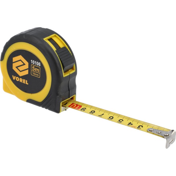 MIARA ZWIJANA ŻÓŁTO-CZARNA 5 M X16 MM 10106
