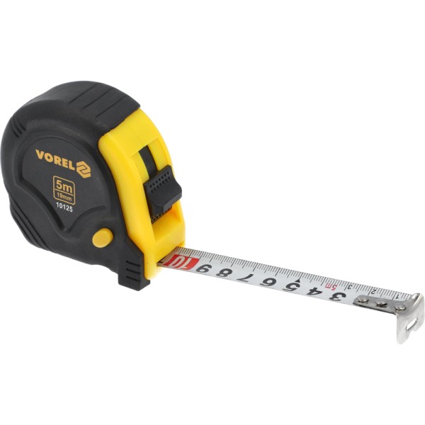 MIARA ZWIJANA ŻÓŁTO-CZARNA 5 M X 19 MM 10125