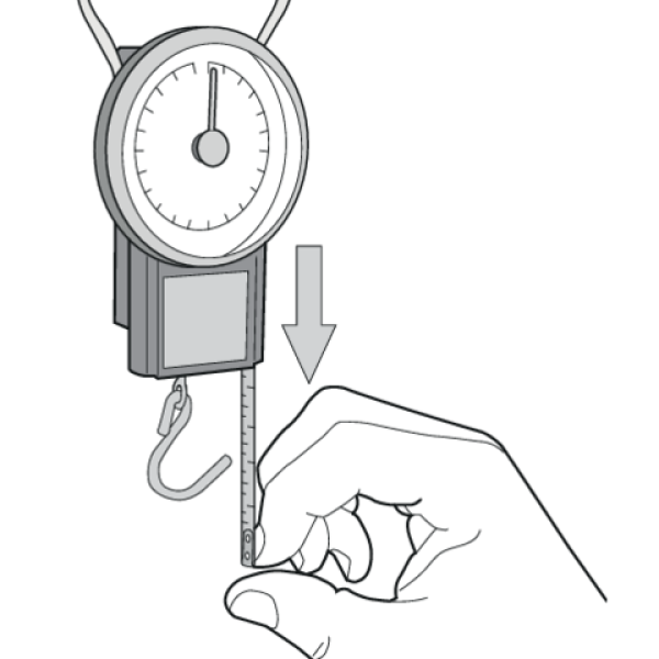 WAGA SPRĘŻYNOWA 32 KG Z MIARKĄ ZWIJANĄ 1 M 15301
