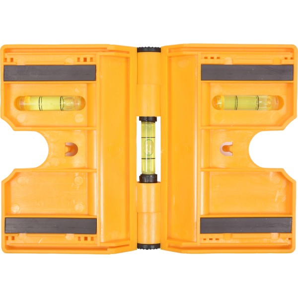 POZIOMNICA Z TRZEMA LIBELLAMI I MAGNESAMI DO OSADZANIA SŁUPKÓW 16012