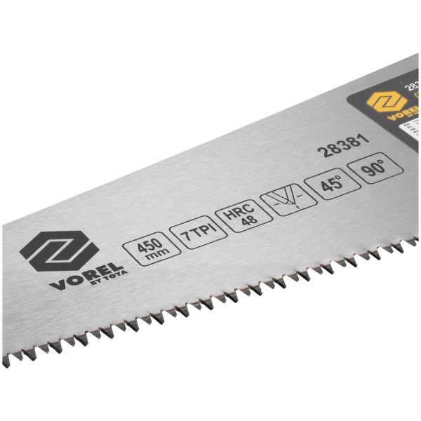 PIŁA PŁATNICA 450MM, OSTRZONE I HARTOWANE TRZY KRAWĘDZIE ZĘBÓW 28381