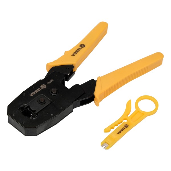 SZCZYPCE DO ZACISKANIA WTYCZEK TELEFONICZNYCH I SIECIOWYCH RJ45 RJ10 RJ11 45504