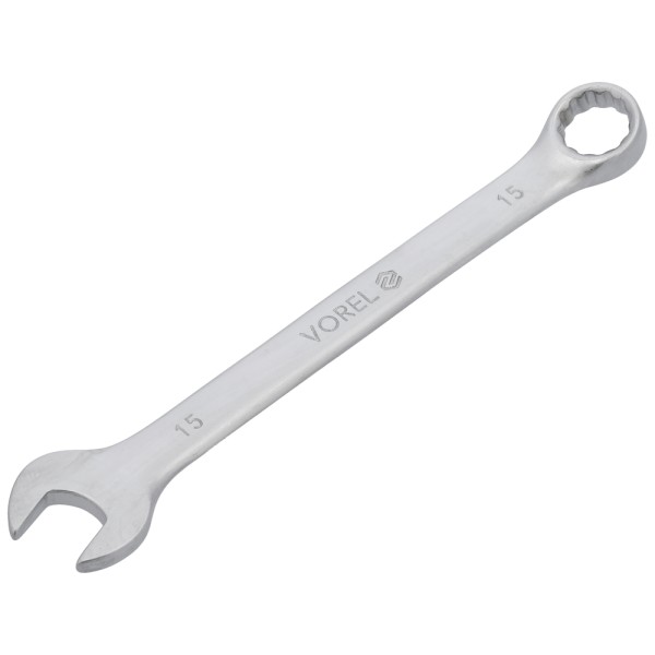 KLUCZ PŁASKO-OCZKOWY C-V 15MM SATYNA 51680