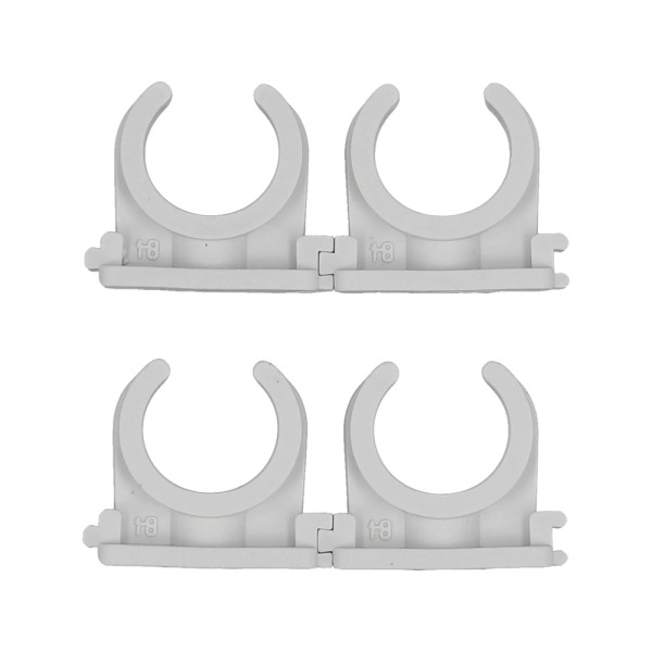 UCHWYTY, KLIPSY MONTAŻOWE, INSTALATORSKIE, OTWARTE DO RUR 18MM 4SZT. 54812