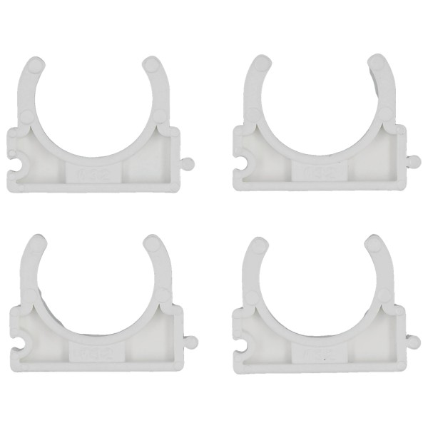 UCHWYTY, KLIPSY MONTAŻOWE, INSTALATORSKIE, OTWARTE DO RUR 32MM 4SZT. 54817