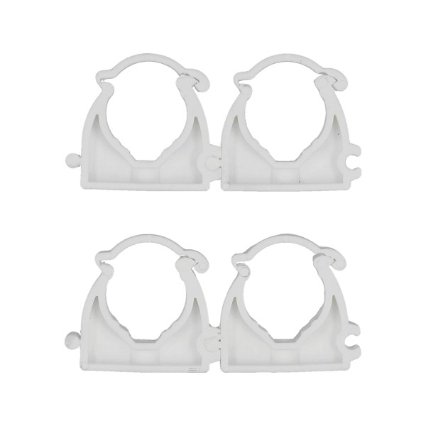 UCHWYTY, KLIPSY MONTAŻOWE, INSTALATORSKIE, ZAMYKANE DO RUR I PRZEWODÓW 22MM 4SZT. 54833