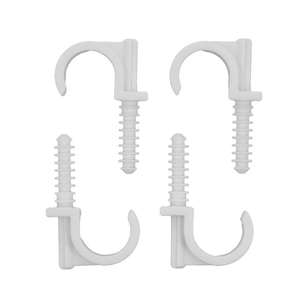 UCHWYTY MONTAŻOWE, INSTALATORSKIE Z KOŁKIEM SZYBKIEGO MONTAŻU DO RUR 25MM 4SZT. 54854