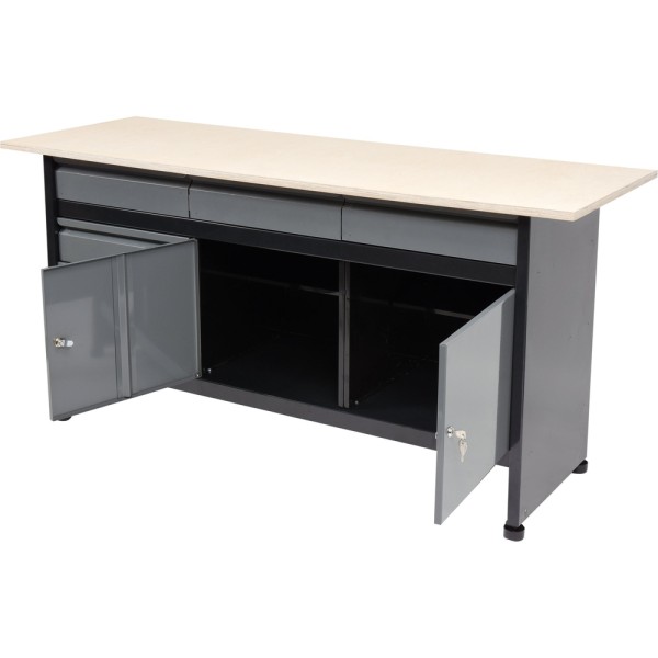 BIURKO, STÓŁ, SZAFKA WARSZTATOWA NA NARZĘDZIA 1700 X 600MM 58456