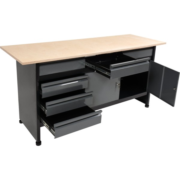 BIURKO, STÓŁ, SZAFKA WARSZTATOWA NA NARZĘDZIA 1700 X 600MM 58456