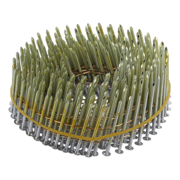 GWOŹDZIE BĘBNOWE DO GWOŹDZIAREK, PIERŚCIENIOWE, OCYNKOWANE, KOLETOWANE 38X2,1MM 7200SZT. 72016