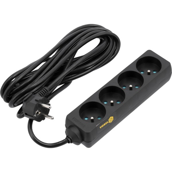 PRZEDŁUŻACZ ELEKTRYCZNY 4 GNIAZDA 5 M 72622