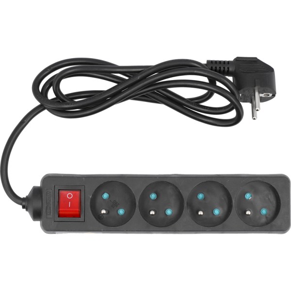 PRZEDŁUŻACZ ELEKTRYCZNY 4 GNIAZDA 1,5M Z WYŁ. 72630