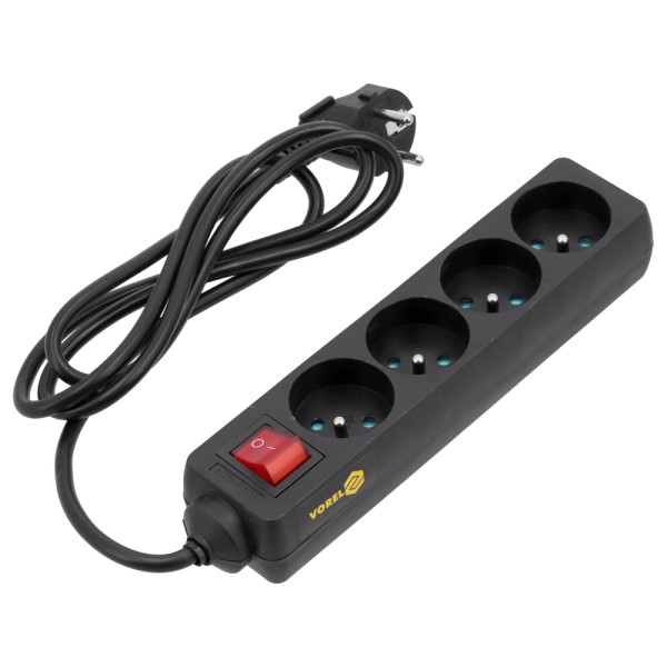 PRZEDŁUŻACZ ELEKTRYCZNY 4 GNIAZDA 1,5M Z WYŁ. 72630