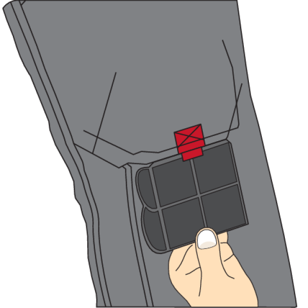 NAKOLANNIKI OCHRONNE WKŁADKI DO SPODNI ROBOCZYCH 74595