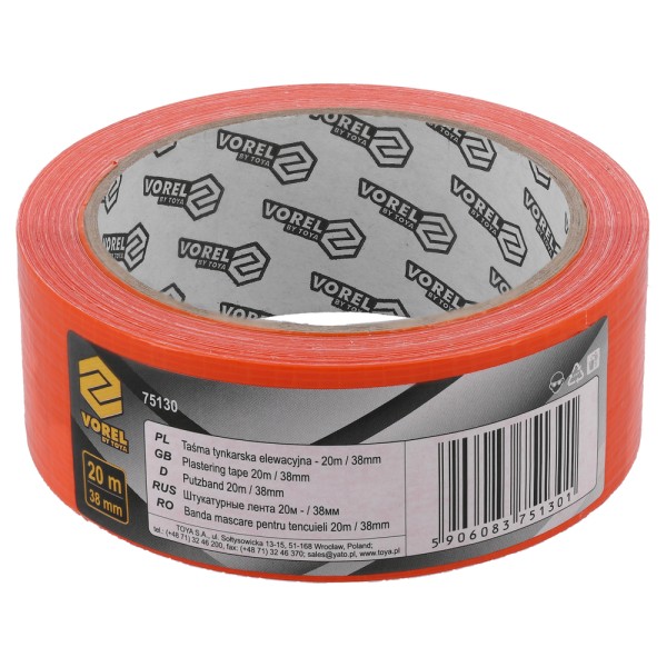 TAŚMA TYNKARSKA ELEWACYJNA 20M/38MM 75130