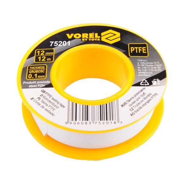 TAŚMA PTFE 12MX12MMX0.1MM 75201