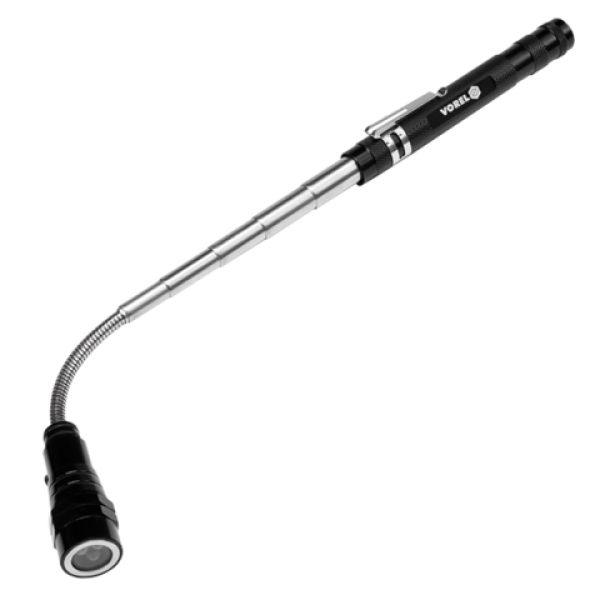 LAMPKA CHWYTAK TELESKOPOWY Z MAGNESEM I 3 DIODAMI 78405