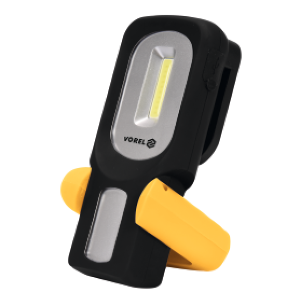 LAMPA RĘCZNA OBROTOWA COB LED 3W AKUMULATOROWA 82723