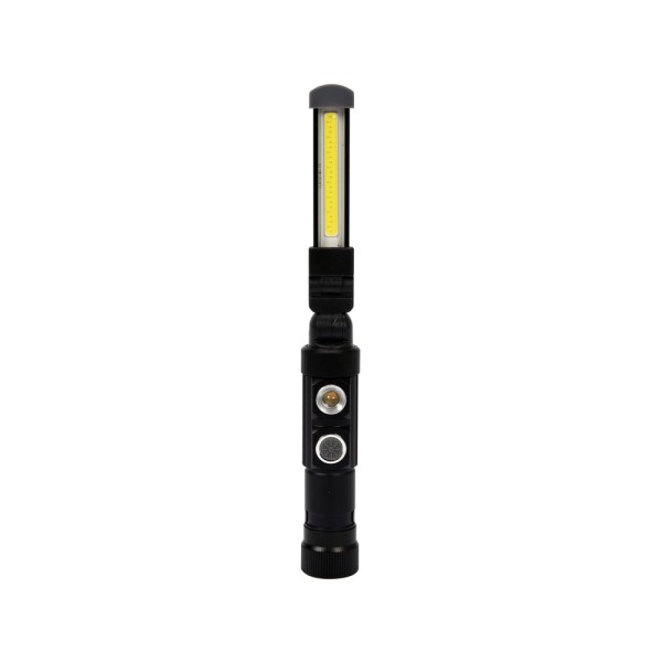 LAMPA WARSZTATOWA COB LED 3W 300LM, LI-ION 3,7V 600MAH, ALUMINIOWA 82734