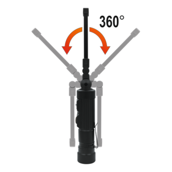 LAMPA WARSZTATOWA COB LED 3W 300LM, LI-ION 3,7V 600MAH, ALUMINIOWA 82734
