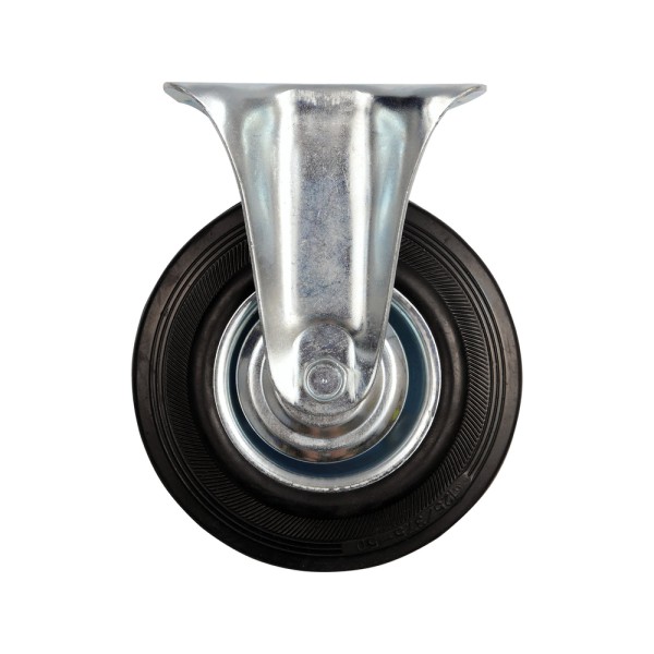 KÓŁKO STAŁE Z CZARNĄ GUMĄ 125MM 87303