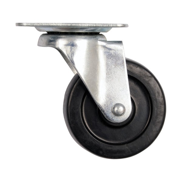 KÓŁKO SKRĘTNE Z CZARNĄ GUMĄ 50MM 87402