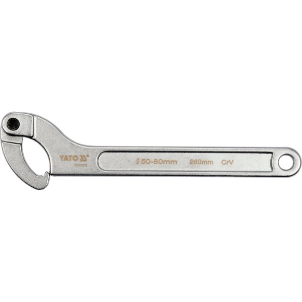 KLUCZ HAKOWY Z NOSKIEM, PRZEGUBOWY 50-80 MM YT-01672