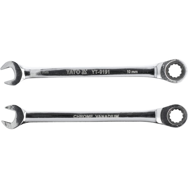 KLUCZ PŁASKO-OCZKOWY Z GRZECHOTKĄ 10 MM YT-0191