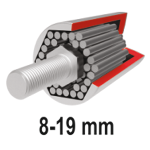 KLUCZ Z UNIWERSALNĄ  NASADKĄ 8-19MM YT-02400
