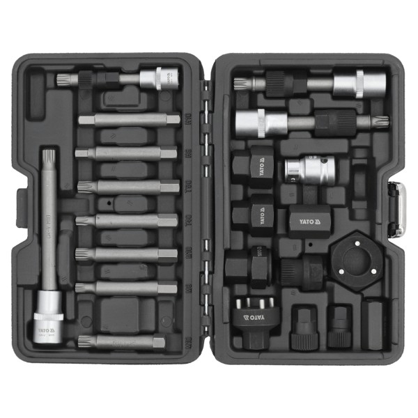 ZESTAW KLUCZY DO ALTERNATORA ZE SPRZĘGŁEM 22 CZĘŚCI YT-04211