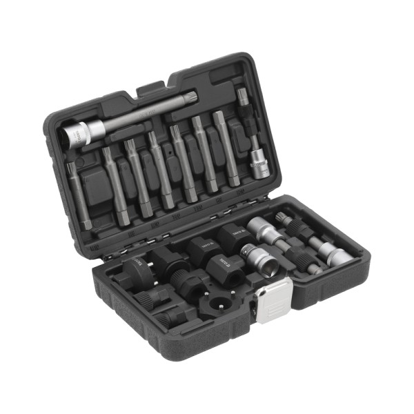 ZESTAW KLUCZY DO ALTERNATORA ZE SPRZĘGŁEM 22 CZĘŚCI YT-04211