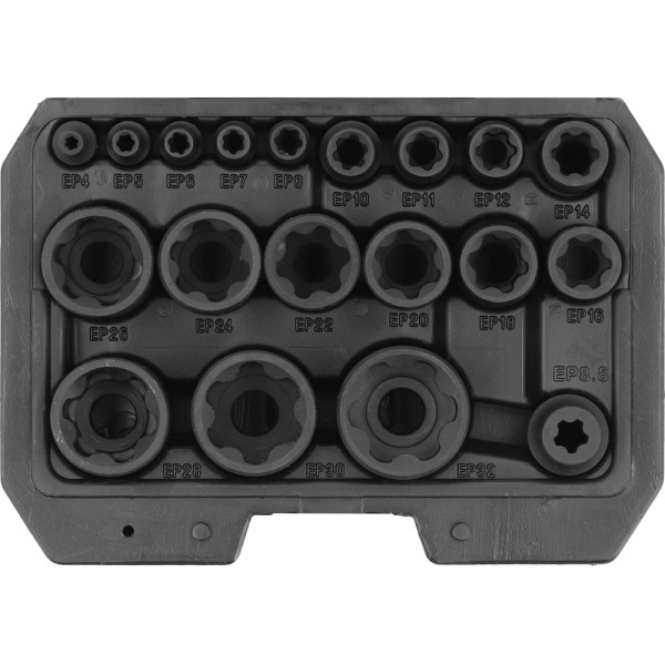 ZESTAW NASADEK 19 ELEMENTÓW YT-05197