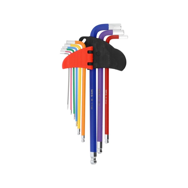 ZESTAW KLUCZY IMBUSOWYCH, KULA 1,5-10MM,9SZT YT-05635