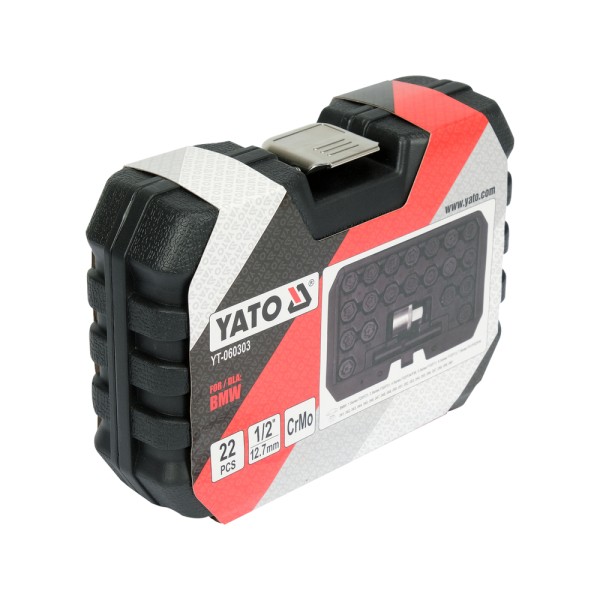 ZESTAW NASADEK DO ŚRUB ZABEZPIECZAJĄCYCH BMW 22 ELEMENTY YT-060303