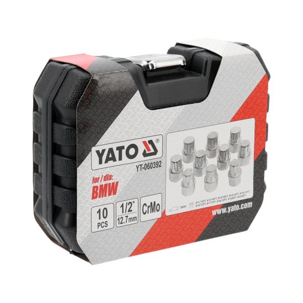 ZESTAW NASADEK DO ŚRUB ZABEZPIECZAJĄCYCH BMW  10 ELEMENTÓW YT-060392