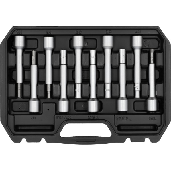 KLUCZE DO MOCOWANIA AMORTYZATORÓW 19 ELEMENTÓW Z GRZECHOTKĄ PRZELOTOWĄ YT-06282