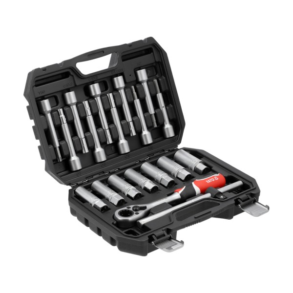 KLUCZE DO MOCOWANIA AMORTYZATORÓW 19 ELEMENTÓW Z GRZECHOTKĄ PRZELOTOWĄ YT-06282