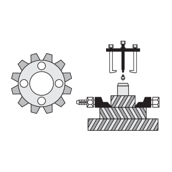 ŚCIĄGACZ DWURAMIENNY I SEPARATOR YT-0641