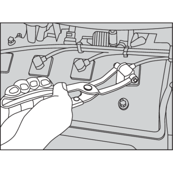 SZCZYPCE DO OPASEK I PRZEWODÓW GUMOWYCH, 2 SZT. YT-0645