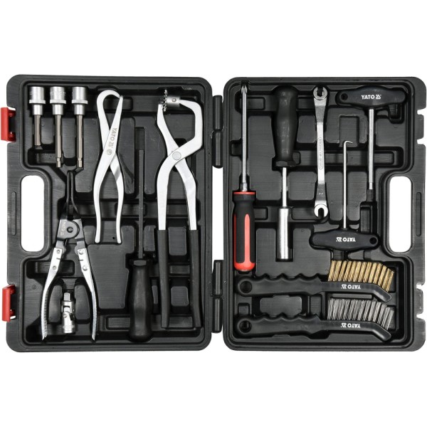 ZESTAW DO OBSŁUGI UKŁADÓW HAMULCOWYCH 15 ELEMENTÓW YT-06802