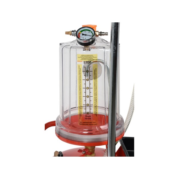 ZLEWARKO WYSYSARKA PNEUMATYCZNA 70L ZE ZBIORNIKIEM KONTROLNYM I ZESTAWEM 6 SOND SSĄCYCH. YT-07190