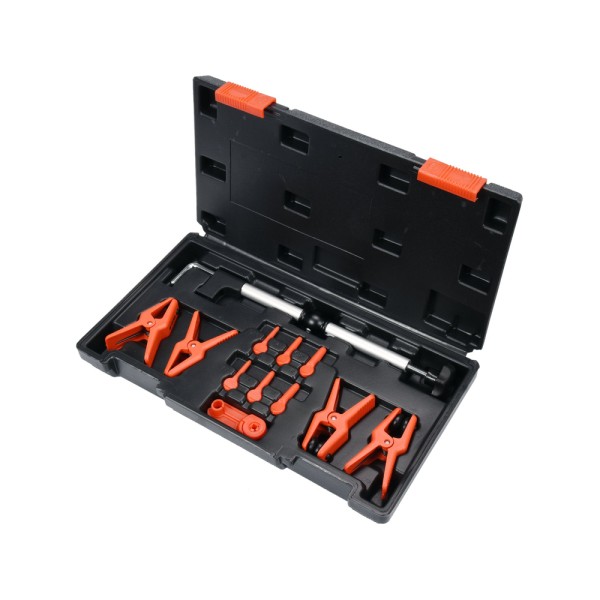 ZESTAW ZACISKÓW DO PRZEWODÓW METALOWYCH I ELASTYCZNYCH. ZAWIERA 12 SZTUK YT-08392