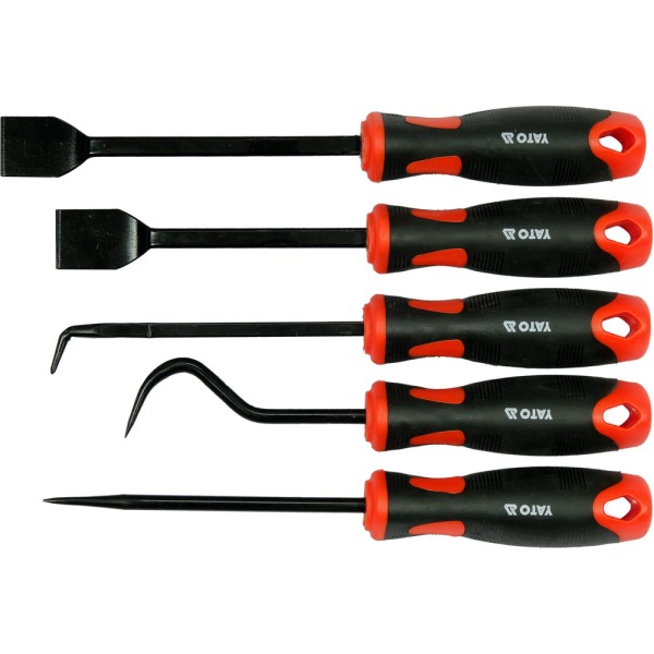 ZESTAW HAKÓW I SKROBAKÓW Z RĘKOJEŚCIĄ 5 CZ YT-08422