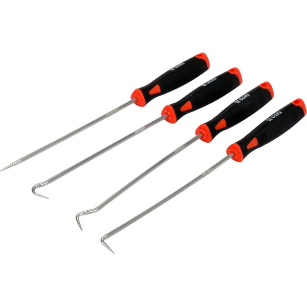 ZESTAW HAKÓW DŁUGICH Z RĘKOJEŚCIĄ 4 CZ. YT-08429