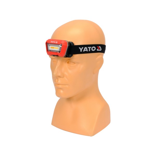 LAMPKA CZOŁOWA DO DOBIERANIA KOLORÓW CRI96+, 3 BARWY, LI-ION 3,7V 1500MAH, IP65, IK07 YT-08490