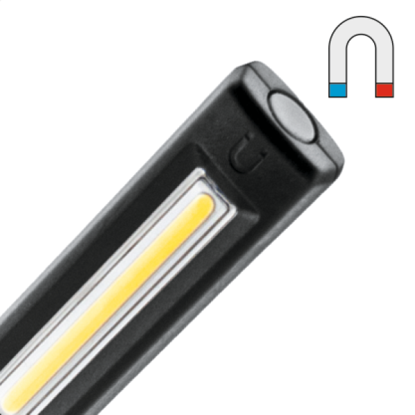 LAMPA WARSZTATOWA COB 500LM ELASTYCZNE RAMIĘ, REGULACJA ŚWIATŁA, IP54, IK07, PA6+TPR YT-08527